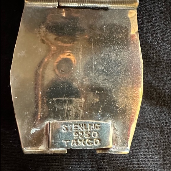 HALF OFF TODAY!! Beautiful Sterling silver an onyx bracelet from Mexico!🖤🩶 - Picture 4 of 6